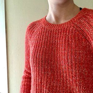 Orange Knit Sweater